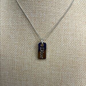 Dior Tag Pendant Necklace